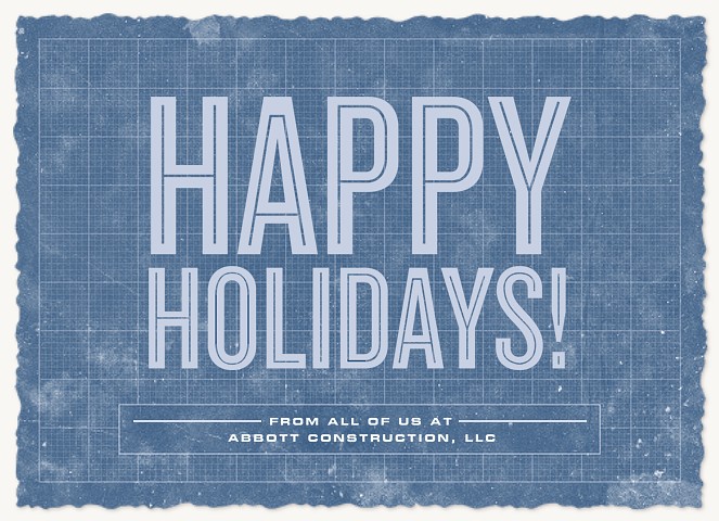 Blueprint Holiday Business Holiday Cards