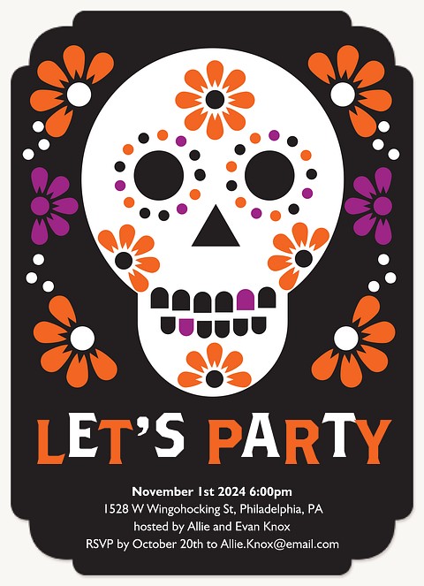 Calavera Celebration Halloween Cards