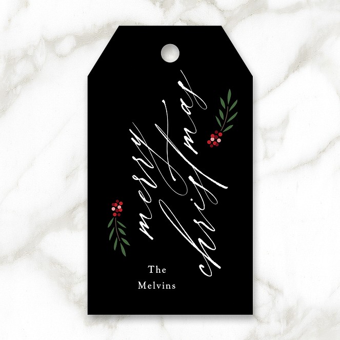 Elegant Branches Custom Gift Tags