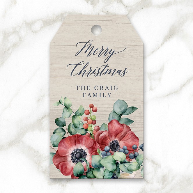 Rustic Bouquet Custom Gift Tags