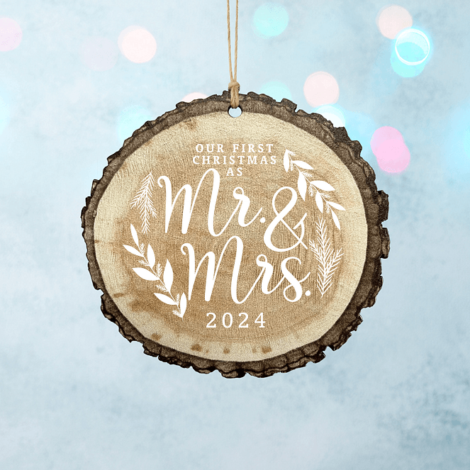 Farmhouse Sprigs Personalized Ornaments