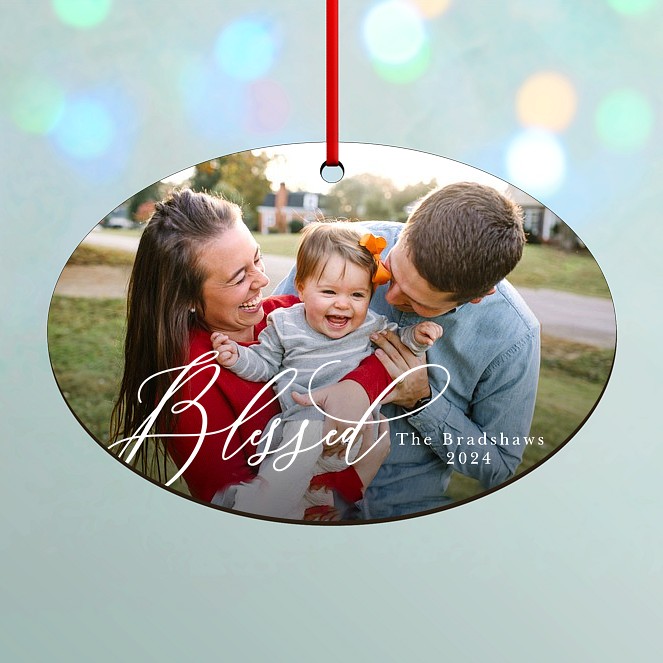 Simply Blessed Custom Ornaments