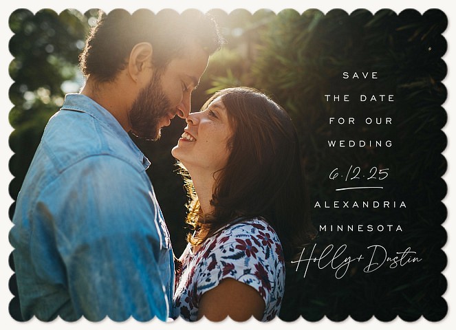 Side Signature   Save the Date Cards