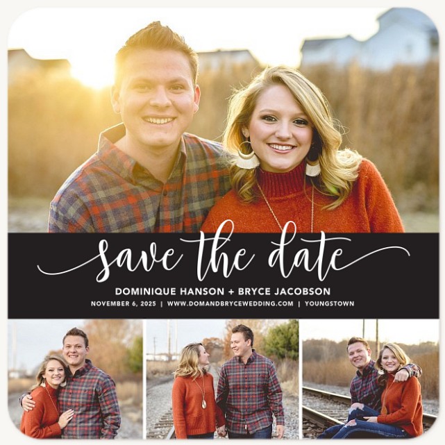 Beloved Script Save the Date Cards