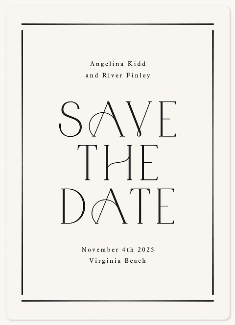 Simple & Chic Save the Date Magnets