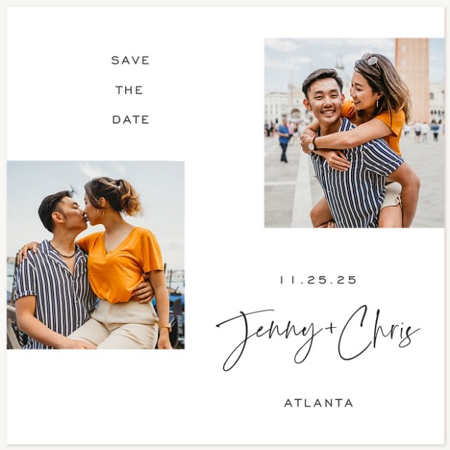 Dual Simplicity Save the Date Cards