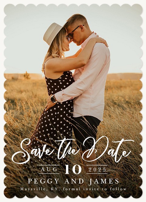 Scripted Statement Save the Date Cards