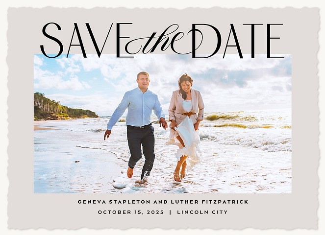 Modern Simplicity Save the Date Cards