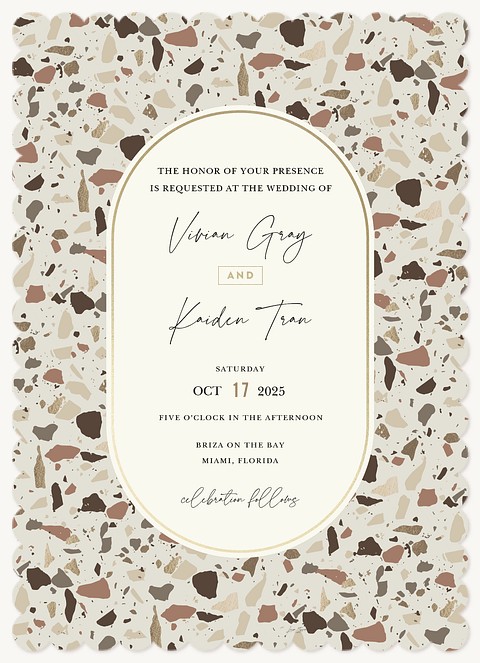 Terrazzo Wedding Invitations