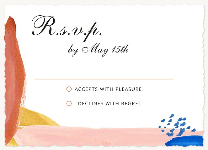 Modern Mix Wedding RSVP Cards