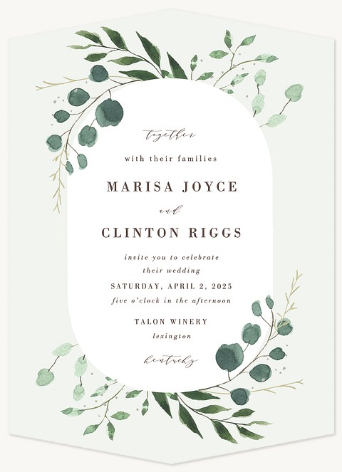 Evergreen Spruce Wedding Invitations