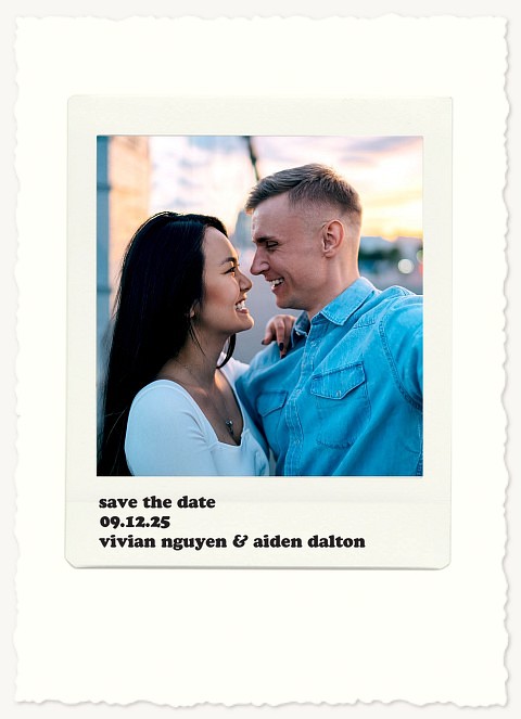 Simple Retro Save the Date Cards