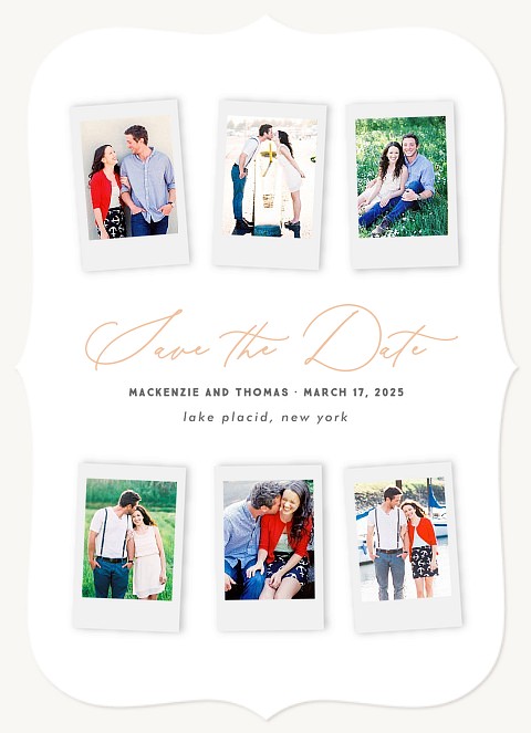 Snapshot Collage Save the Date Cards