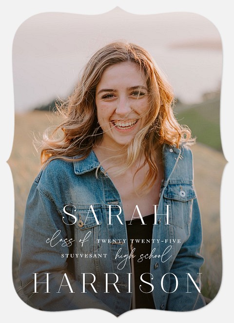 Eloquent Serif Graduation Cards