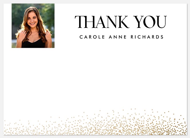 Sparkling Scholar Thank You Cards 