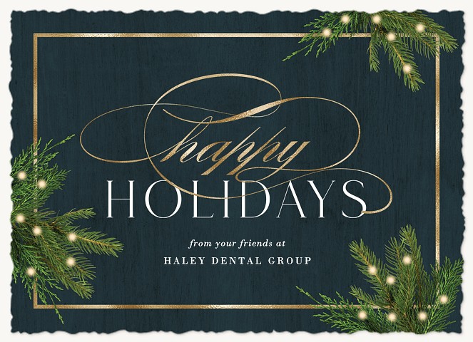 Traditional Pines Business Holiday Cards