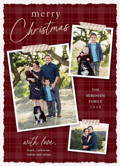 Glam Washi Holiday Photo Cards