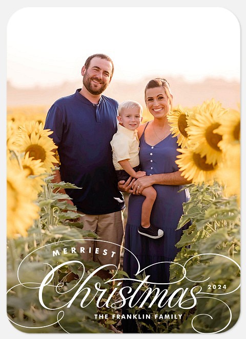 Festive Flourishes Holiday Photo Cards