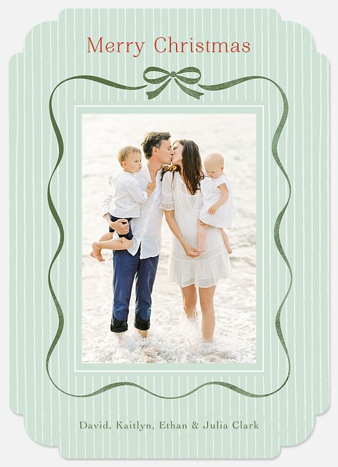 Petite Bow Holiday Photo Cards