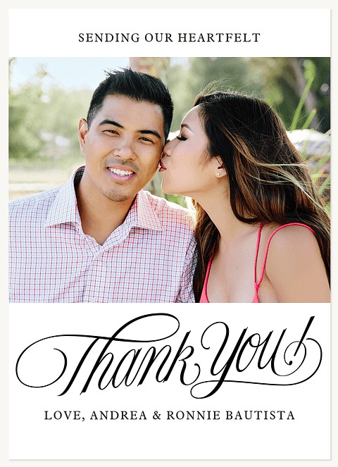 Luxury Lettering Thank You Cards 