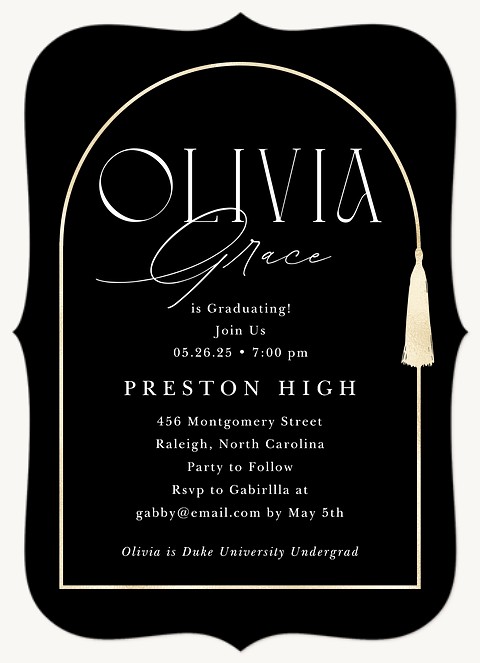 Tassel Arch Graduation Cards