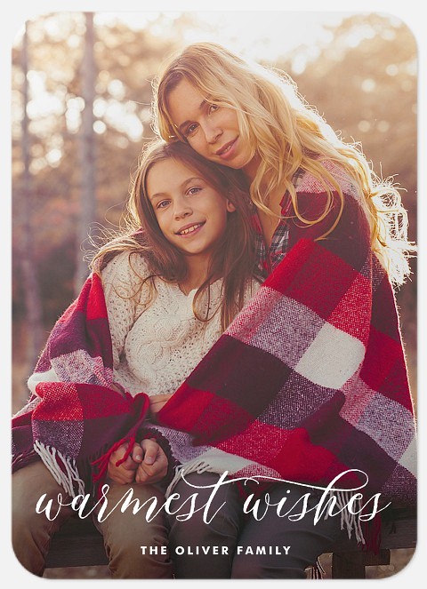 Wishful Script Holiday Photo Cards