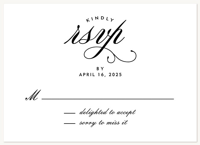 Fanciful Bliss Wedding RSVP Cards