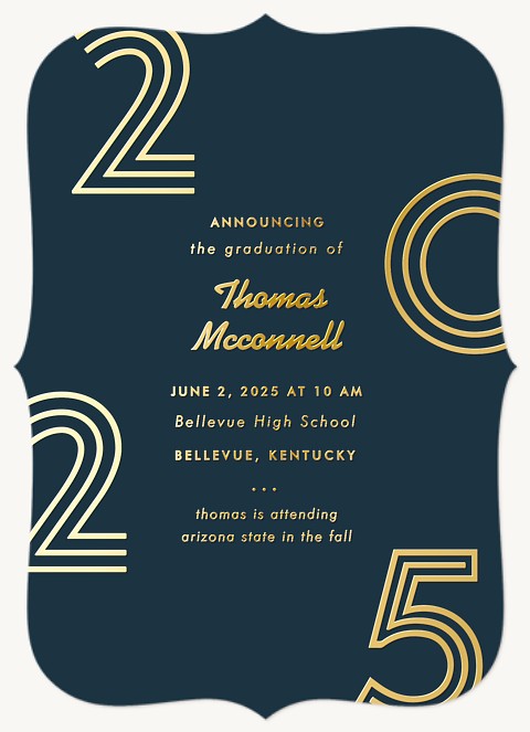 Inline Year Graduation Invitations