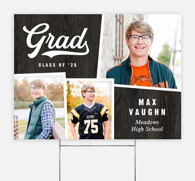 Sporty Snapshots Graduation Yard Signs