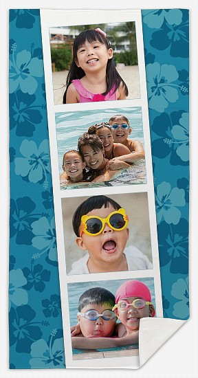 Tropical Photostrip Custom Beach Towels