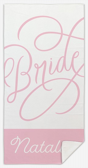 Festive Bride Custom Beach Towels