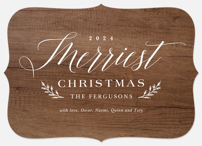 Merriest Woodland Holiday Photo Cards