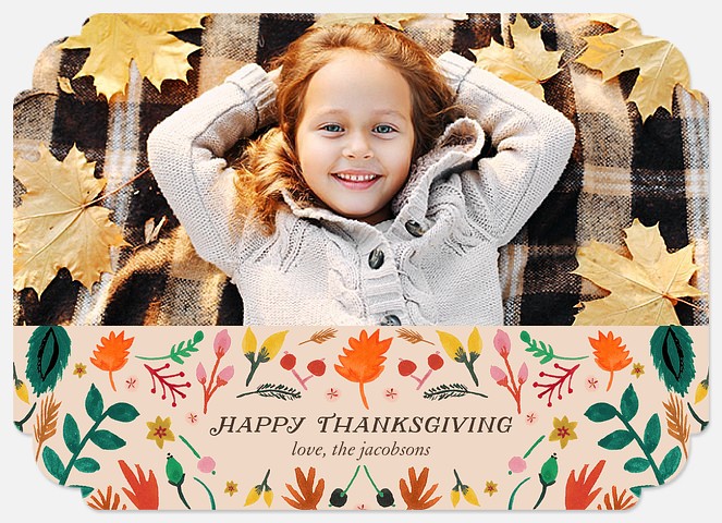 Autumn Botanicals Thanksgiving Cards