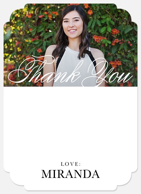 Elegant Flourish Thank You Cards 