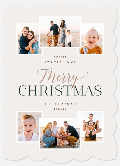 Modern Array Holiday Photo Cards