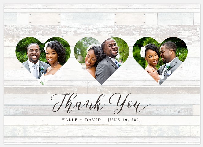 Heart of Country Wedding Thank You Cards