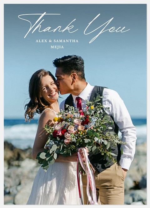 Subtle Gratitude  Wedding Thank You Cards