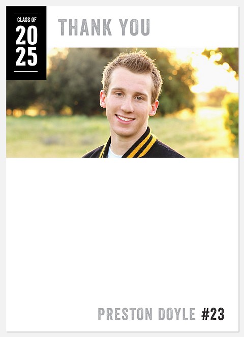 Modern Athlete Thank You Cards 