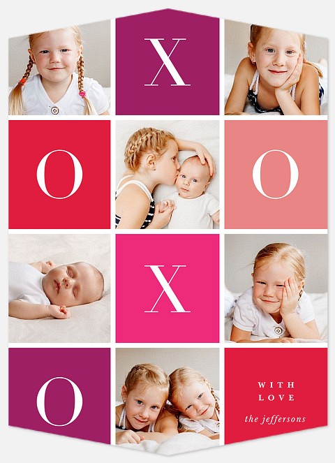 Tic Tac XO Valentine Photo Cards