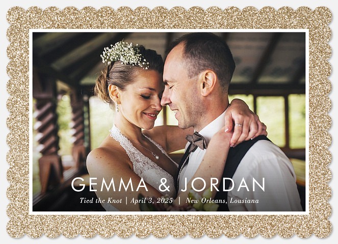 Sparkling Devotion Wedding Announcements