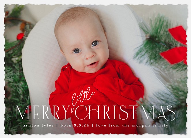 Little Edit Christmas Birth Announcements