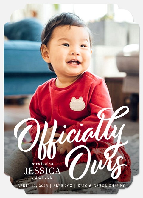 Ours To Love Adoption Announcements