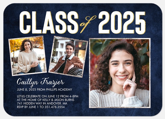 Bold Texture Graduation Cards