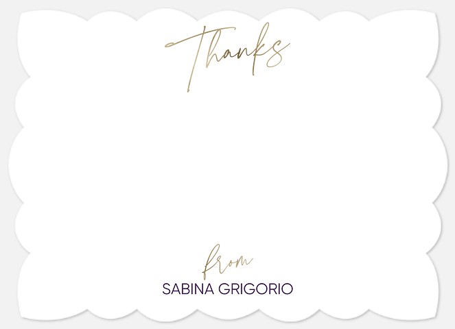 Simplicity Thank You Cards 