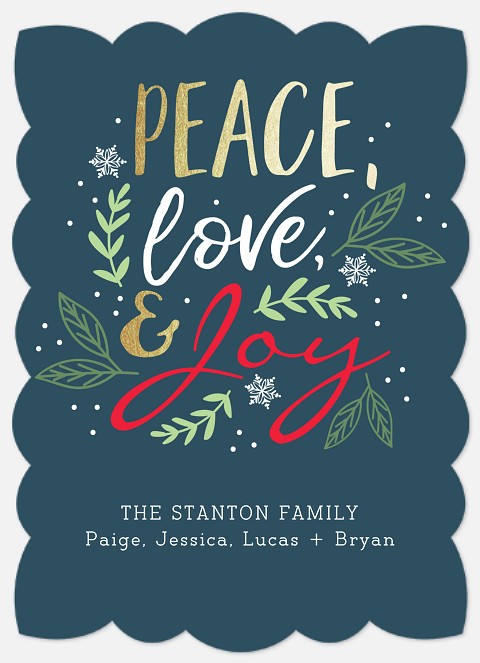 Winter Meadow Holiday Photo Cards