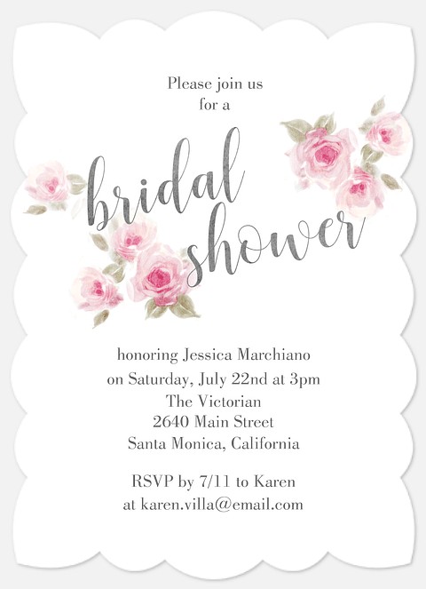 Floral Shower Bridal Shower Invitations