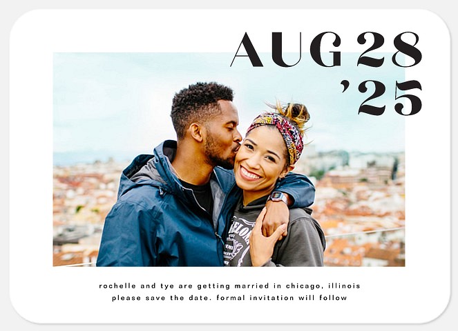 Modern Minimalism Save the Date Photo Cards