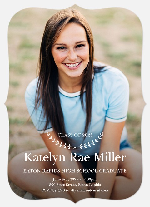 Traditional Laurels Graduation Cards