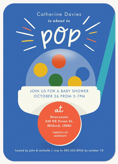 Color Pop Baby Shower Invites