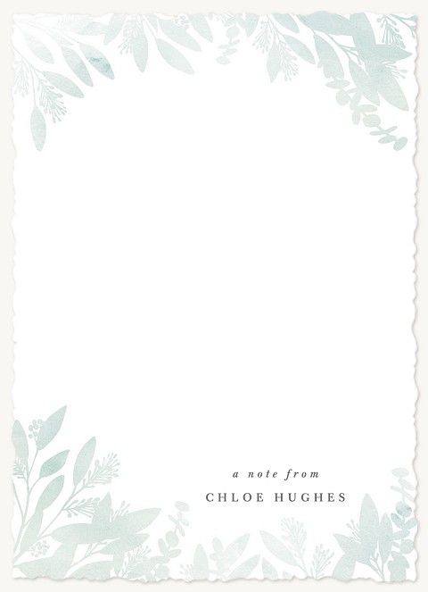 Watercolor Botanicals Stationery